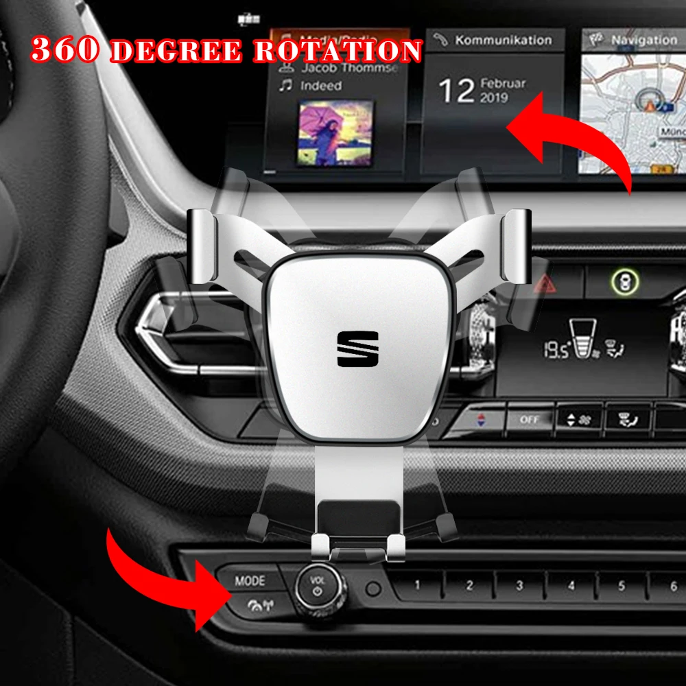 Car Navigation Stand Vehicle GPS Mobile Phone Holder Accessories For Seat Cupra Ateca Leon Mk1 Mk2 Mk3 5f 1p Ibiza 6f FR