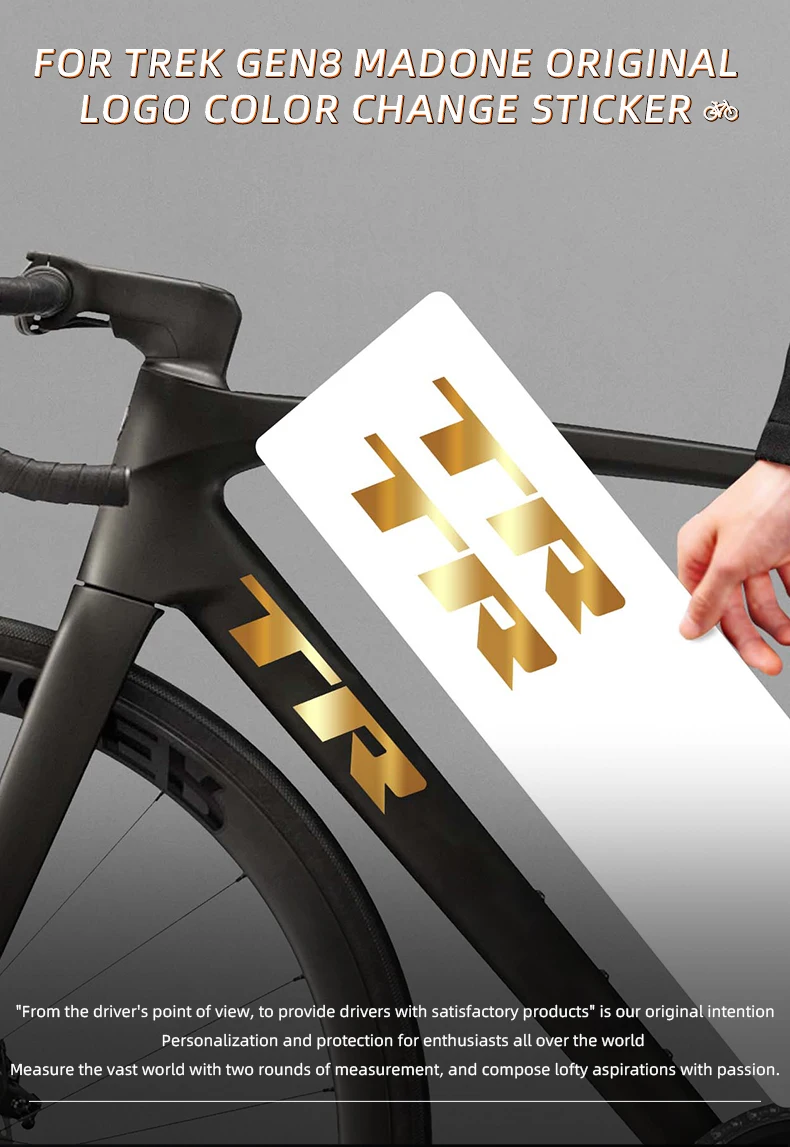 Autocollants sur mesure pour vélo de route TREK Madone 8e génération (Madone 8), décoration de cadre et mise à niveau esthétique  201355758