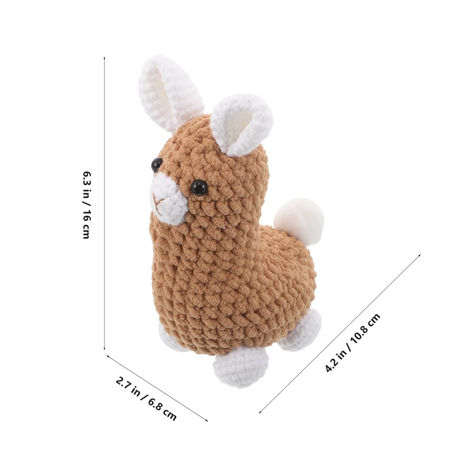 Leuke gehaakte alpaca hanger - handgemaakt gebreid dier - stijlvol hangend ornament voor sleutelhanger rugzak decoratief thuiskantoor