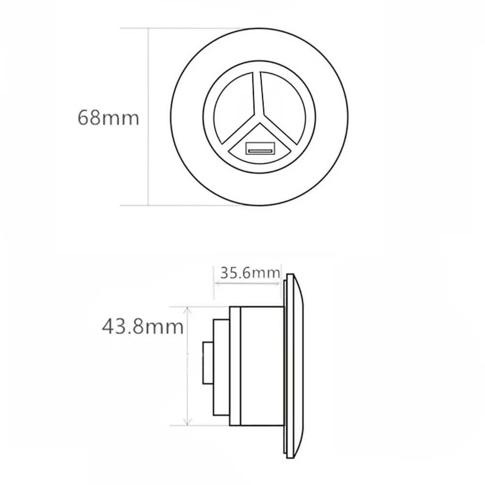 For Night Time Use Electric Recliner Switch Dual USB Ports 5V 1A Output Low Light Visibility Plastic Construction