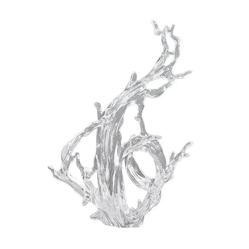 Hotel lobby light luxury transparent splash resin ornament