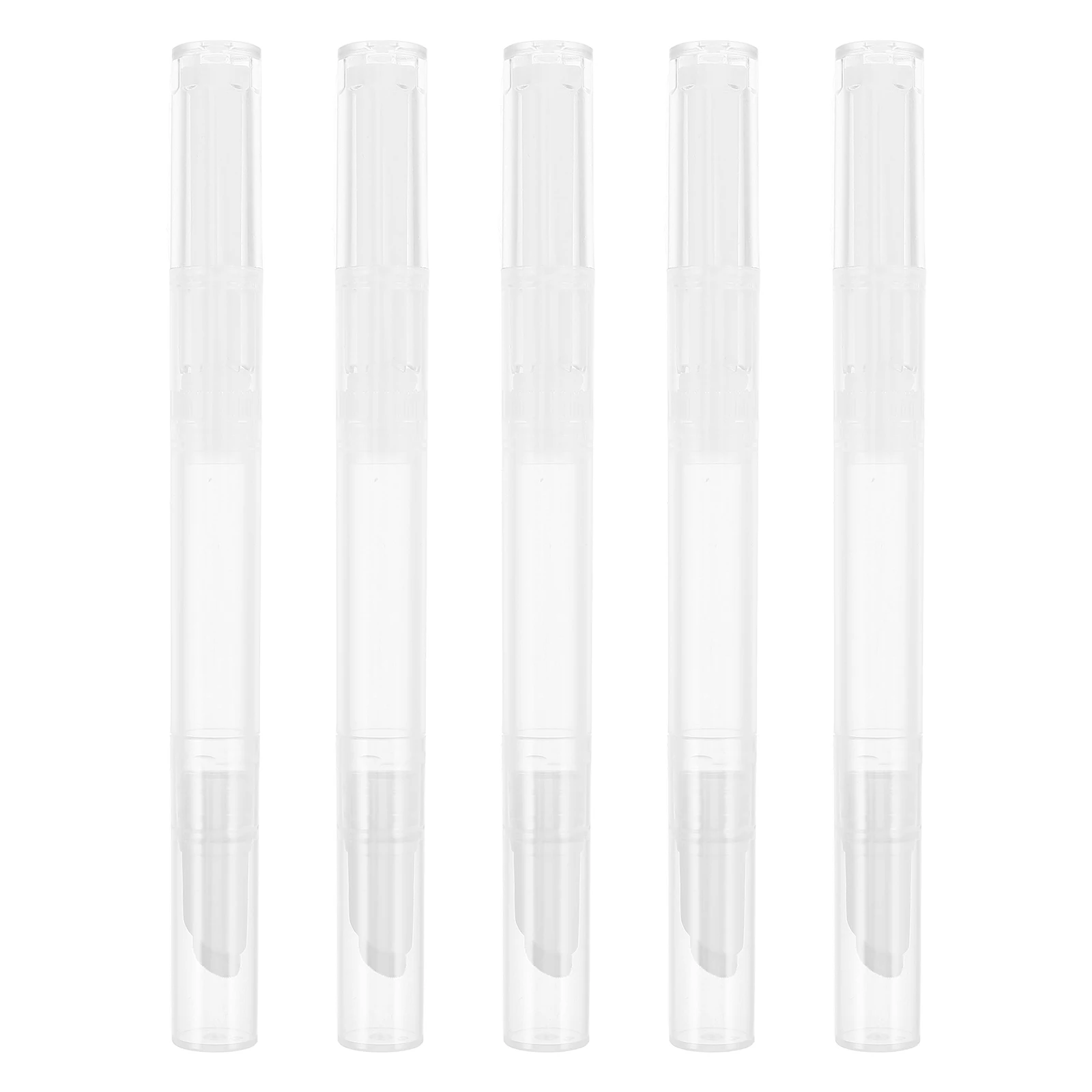 

5 Pcs Foundation Dispenser Pens Vacuum Twist Portable Leakproof Travel Makeup Accessories Nail Oil Containers Cuticle Oil Tubes