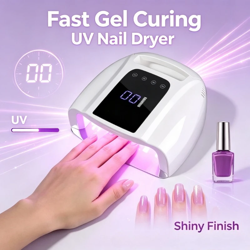 1. Large‑Battery Wireless Manicure Light, UV Gel Curing Lamp For Personal At‑Home Nail Art Work
