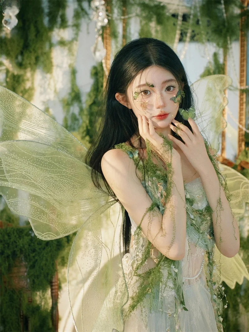 

Dry Fairy Angel Strap Dr Travel Photoaphy Costume Ethnic Princ Outdoor ooting Clothing een Wild Fairy System