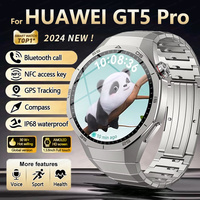 GT5 Pro For HUAWEI Smart Watch Men Bracelet 5 Pro AMOLED HD Screen Bluetooth Call GPS NFC Heart Rate IP68 Waterproof SmartWatchs