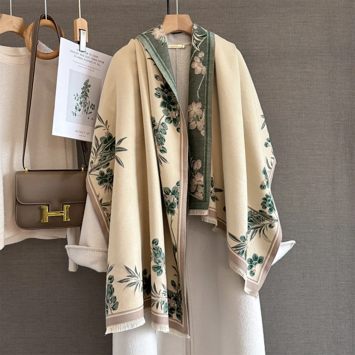 

Новый роскошный зимний толстый теплый шарф для мужчин и женщин, кашемировая шаль, шейный платок из пашмины, Bufanda, женский длинный Tessel Echarpe 2025