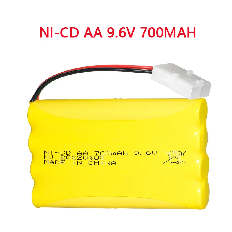 Nieuwe 9.6v 700mAh NiCD Batterij voor Afstandsbediening Rc Auto Tanks Robots Boot Schip Speelgoed Guns AA 9.6 V Oplaadbare Batterij