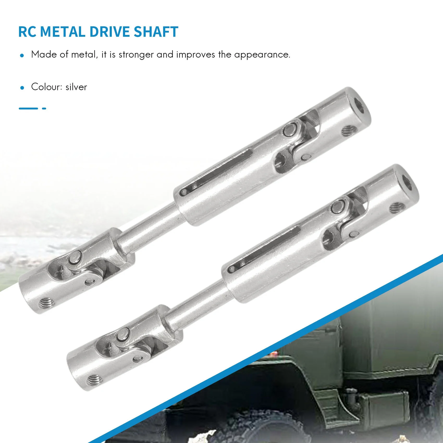 New Upgrade Metal CVD Drive Shaft for WPL D12 C24 C34 B14 B24 B16 B36 MN D90 MN99S HengLong RC Car Parts Accessories