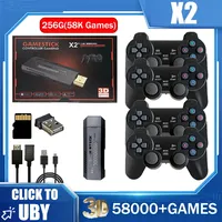 X2 Plus 128G 40000 Game GD10 Pro 4K Game Stick 3D HD Retro Video Game Console Wireless Controller TV 50 Emulator For PS1/N64/DC