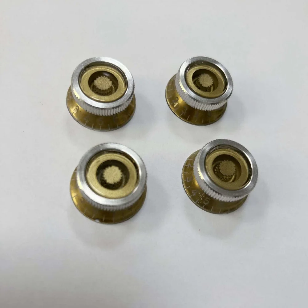 4pcs/set Speed Control Knob for Electric Pickup Guitar Volume Tone Control Knobs Caps with Number