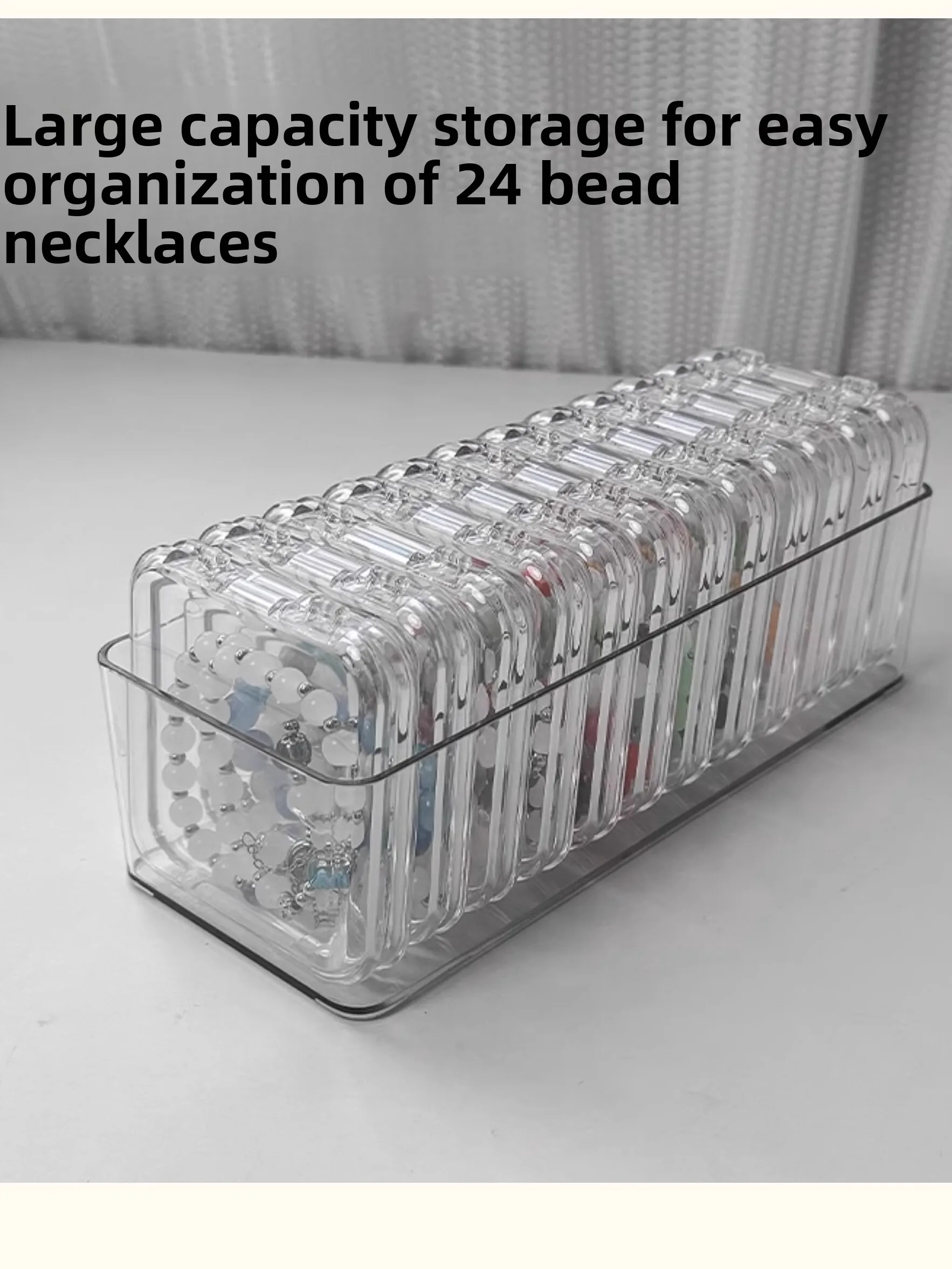 Boîte de rangement de bijoux en cristal, boîte de rangement de boucles d'oreilles, organisateur de bureau Transparent, présentoir, support d'accessoires décoratifs pour la maison