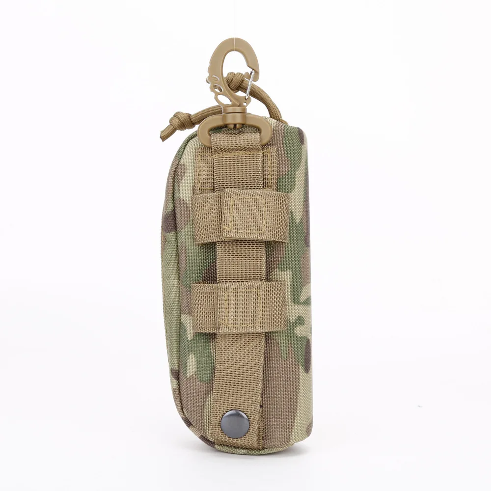 Hard Shell MOLLE Sunglasses Case Nylon Eyewear Pouch with Belt Clip for Tactical Outdoor Hiking and Travel view 2