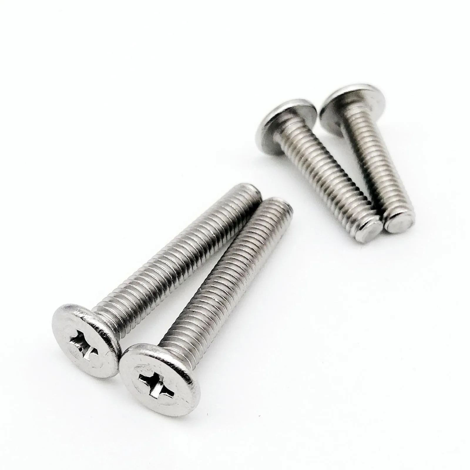 HZYUEGOU CM M1.4 M1.6 M2 M2.5 M3 M4 M5 M6 304 A2 Edelstahl Kreuzschlitz-Phillips Ultraflache Flachkopfschraube – Detail 5