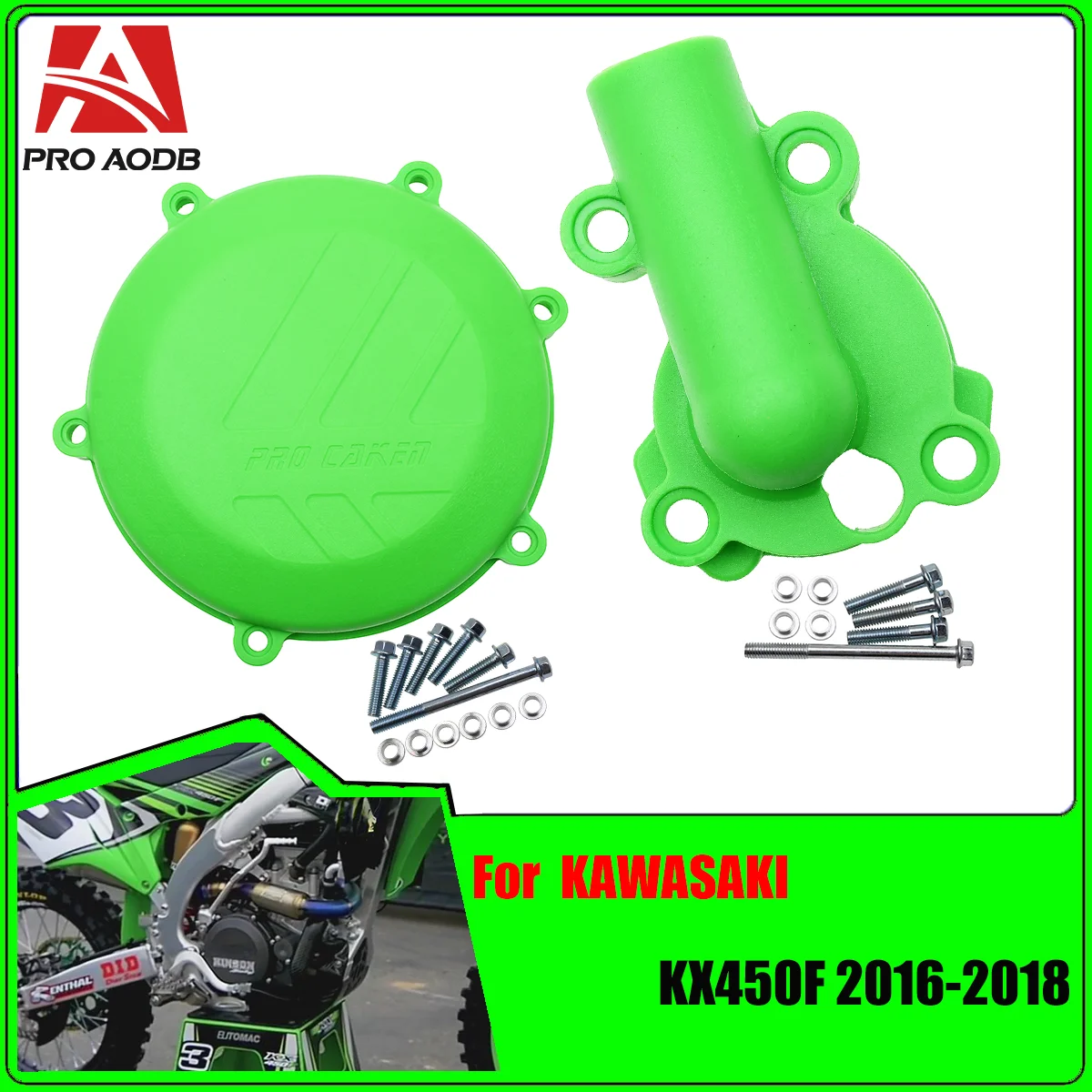 Voor Kawasaki KX450F KX 450F KXF450 2016 2017 2018 Enduro Crossmotor Motorfiets Plastic Koppeling Guard Waterpomp Protector Cover