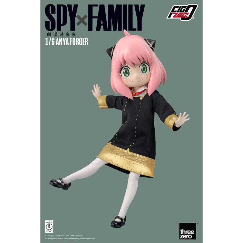 In Stock Original Threezero 3A FigZero SPYxFAMILY ANYA FORGER 1/6 Scale PVC Animation Character Model Action Toys Gifts