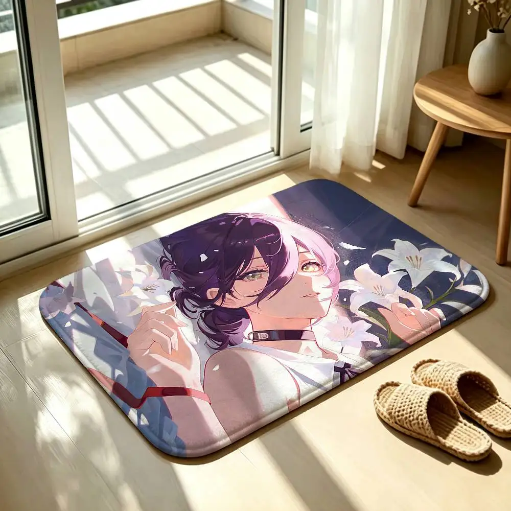 C-Chainsaw Man Cool R-Reze Bedroom Decor Carpet for Living Room Thick Plush Study Floor Mat Home Fluffy Soft Rug