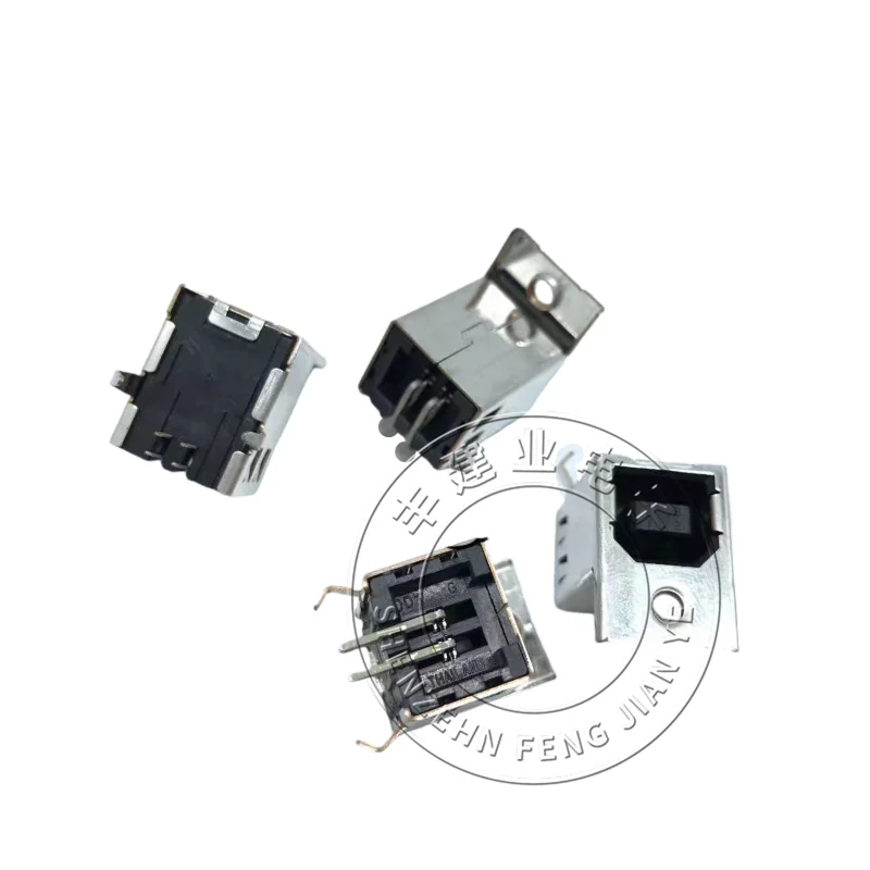 DDK COPPER ALLOY USB-B FEMALE BASE TYPE B-TYPE PRINTER D-TYPE INTERFACE SQUARE BASE 90 DEGREES 1-5PCS