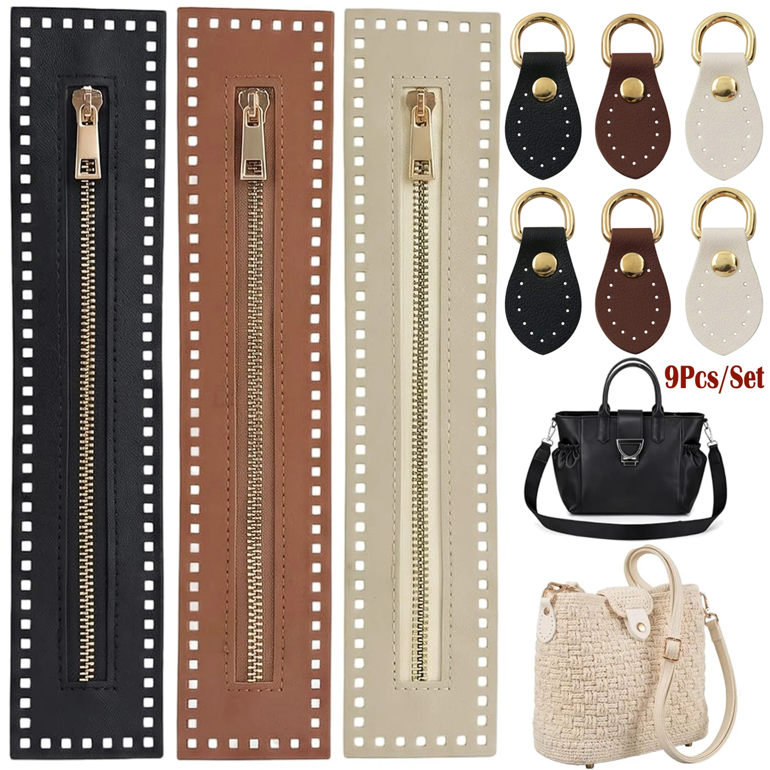 9pcs-conjunto-acessorios-para-fazer-bolsas-ziperes-de-croche-em-couro-pu-106in-com-furos-e-ganchos-para-alca-de-bolsa-acessorios-diy-para-bolsas