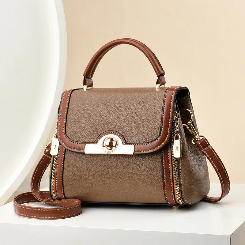 2024 new single-shoulder oblique cross bag women carrying high-grade small square bag women