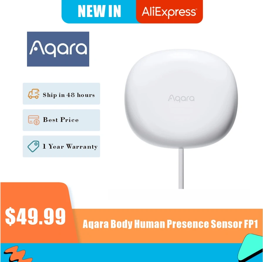 2022 Aqara FP1 Human Presence Sensor Zigbee 3.0 High Precision Detector Smart Home Human body Exist Sensor Support Apple Homekit