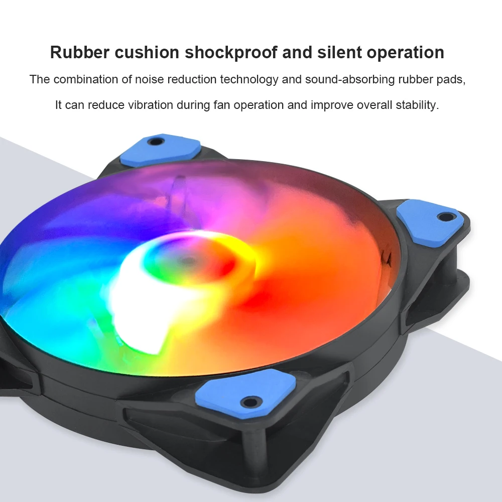 Ventilador silencioso de 12CM para PC, dispositivo de refrigeración de CPU, RGB, CC de 12V, 120x120x25MM, novedad