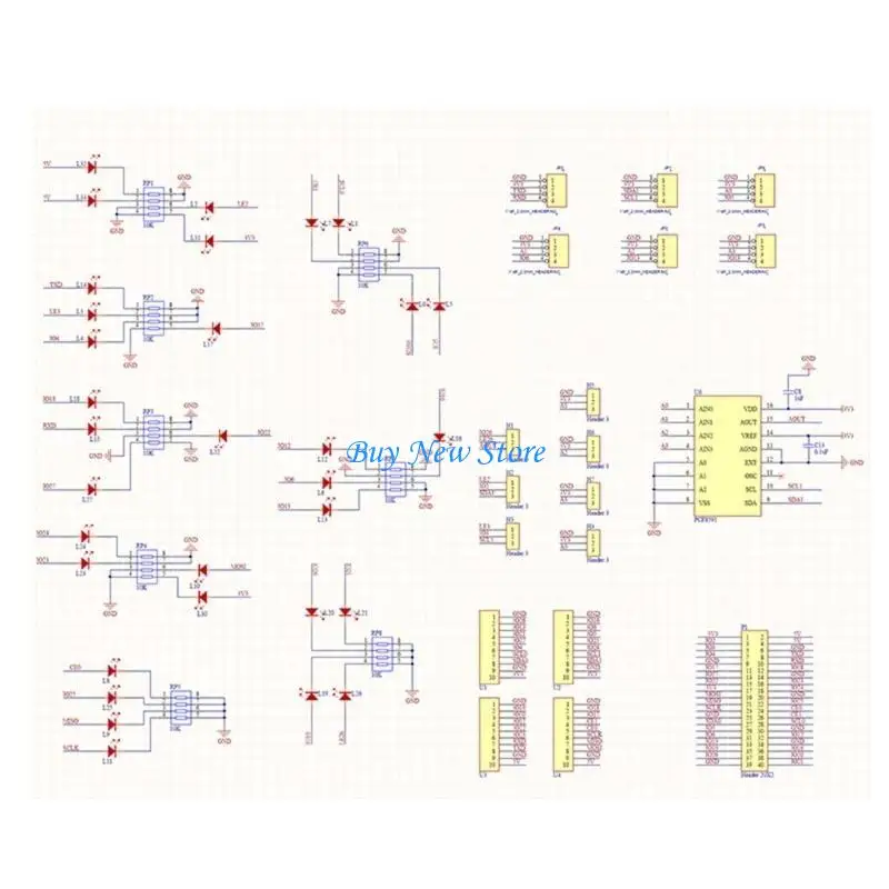 

20CE for RPi GPIO LED and Terminal Block Burst Caps for 3B 4B Test Expansion Board LED Board