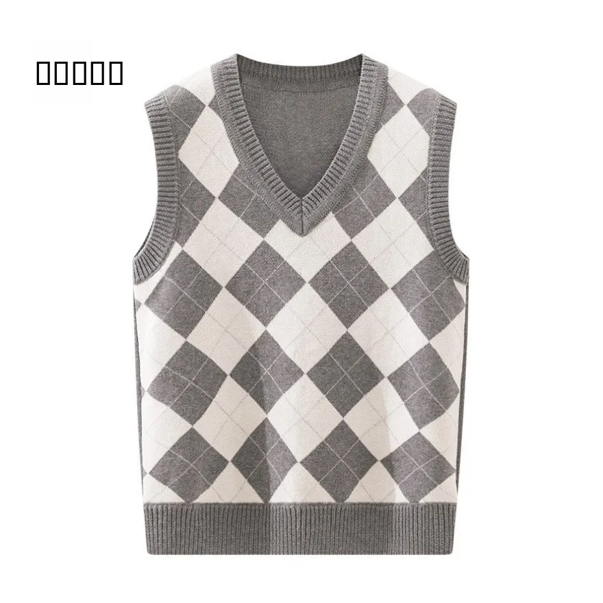 

Мужской вязаный жилет из чистого хлопка, осенне-зимняя верхняя одежда Thiened, деловая повседневная одежда с v-образным вырезом в стиле пэчворк