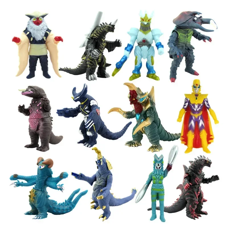 New trumpet Soft rubber  Monster Gomora Model Action Figure Red King Cosmic People Eleking Balkie Seijin Children's Toys