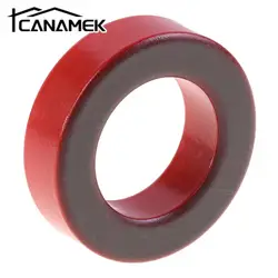 1PC T200-2/T157-2 Iron Ferrite Toroid Cores 51*32*14mm/40*24*14.5 Mm For Inductors Iron Powder Core Red Ring Low Permeability