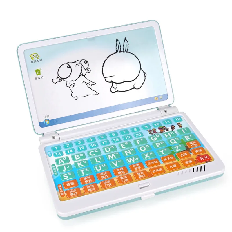 Children's early education learning Chinese Pinyin spelling, point reading learning machine, computer toy, can write, draw and l