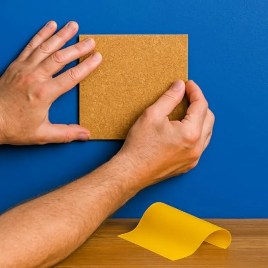 12 "x 48" لفة الفلين الطبيعي 2 مللي متر سميكة ذاتية اللصق لوحة الفلين لفة لوحات الإعلانات الجدار الشنق أدراج الحرف الرف بطانة #6