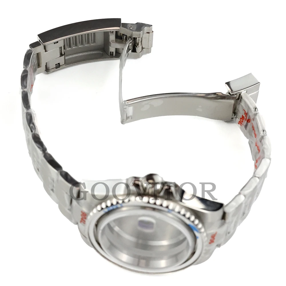 10ATM Dive 40mm Case Fit SUB GMT NH35 NH34 NH36 NH38 Movement 28.5mm Dial Stainless Steel Brushed Oyster Strap Sapphire Glass