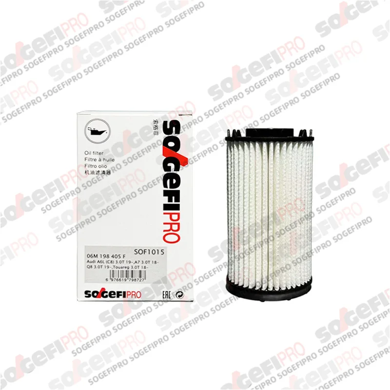 

For Audi S4 RS4 S5 RS5 SQ5 SQ8 A6 C8 A7 A8 D5 Q7 Q8 Touareg 3.0 2018-25 SOGEFIPRO Oil Filter SOF1015 06M115561H 9A719840500