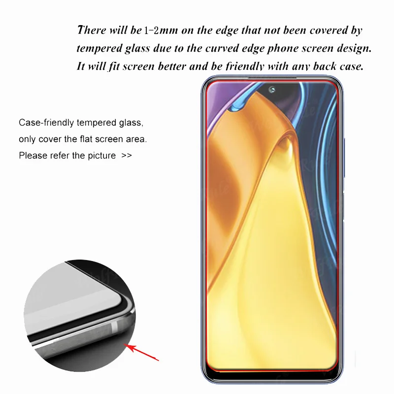 For Xiaomi Poco M3 Pro Glass For Poco M3 Pro Tempered Glass Phone Film Screen Protector For Poco F3 X3 M3 Pro Camera Lens Glass