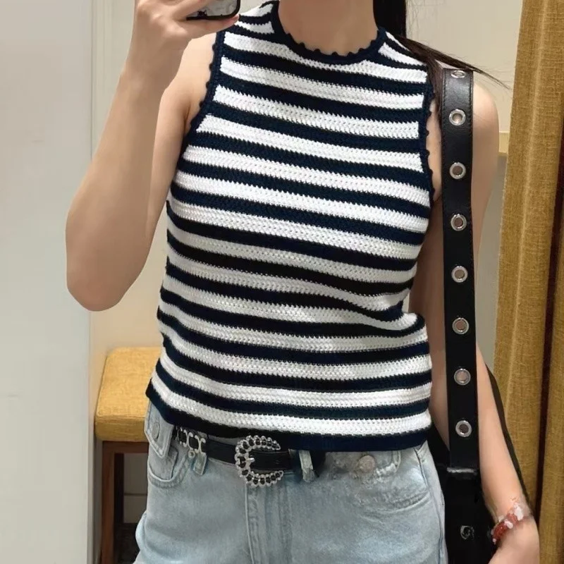   أوائل الخريف Bla الأبيض مخطط ort محبوك سترة مفتوحة Svel سترة Faionable Commute Sle المرأة متماسكة...