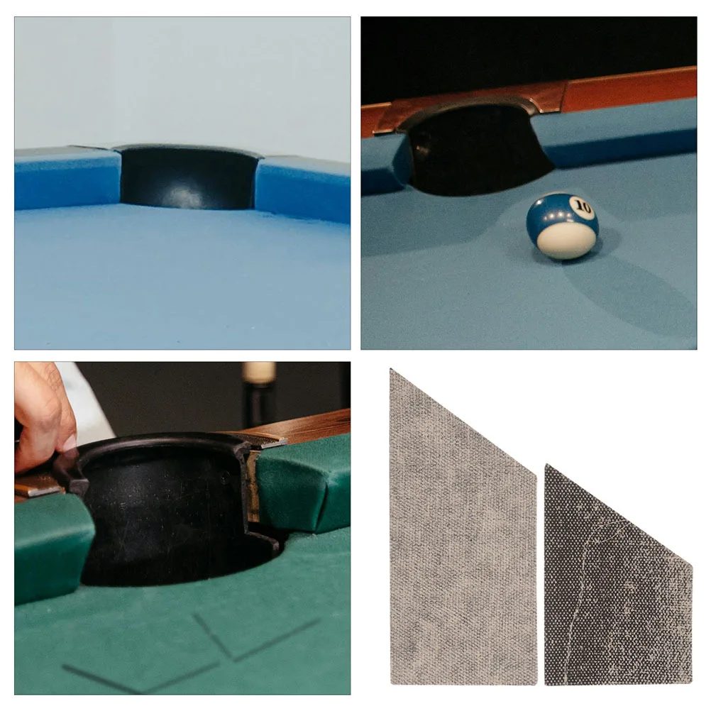 

24Pcs Pool Table Pocket Rubber Pads Durable Cushion Replacement Accessories Enhance Lifespan Easy Installation