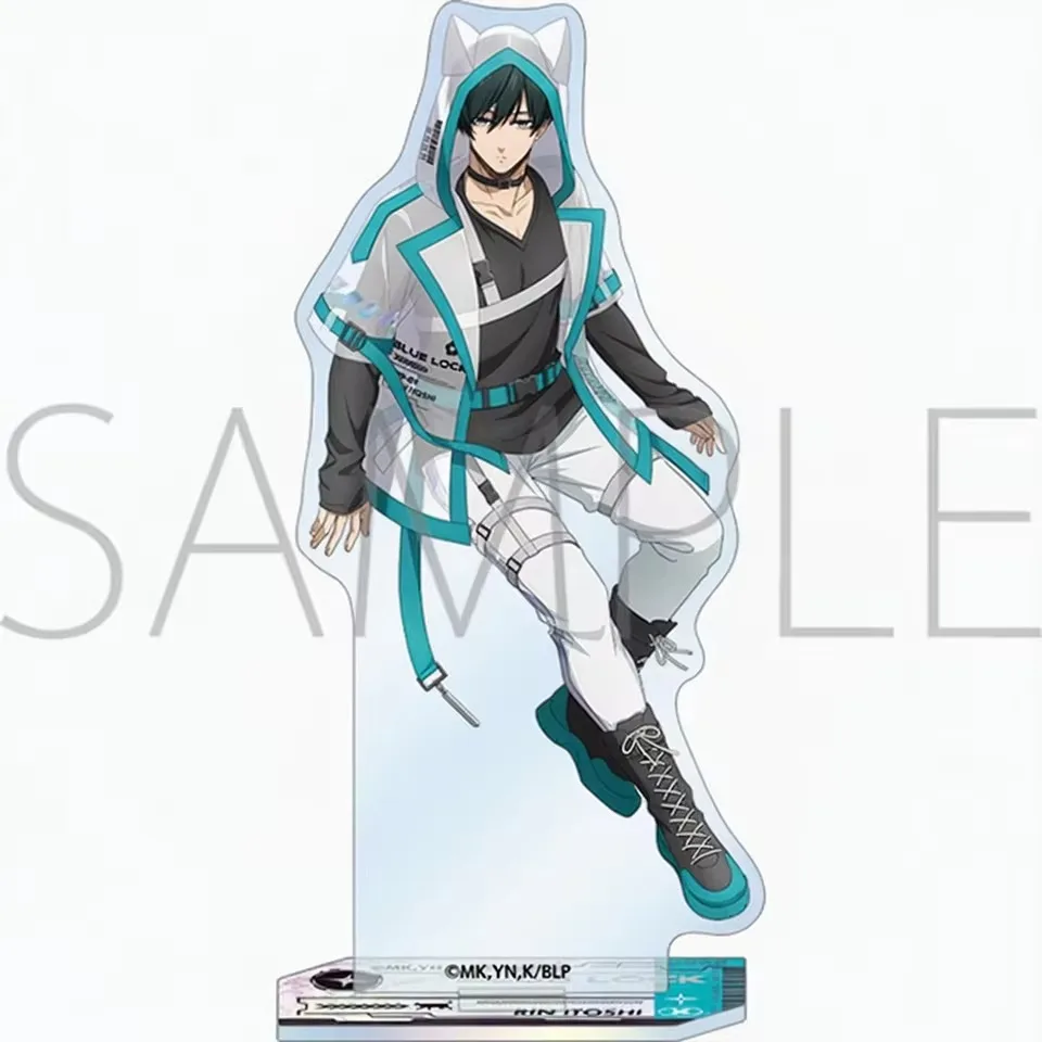 New Anime BLUE LOCK Acrylic Keychain Isagi Yoichi Model Figure Cosplay Birthday Fans Christmas Desk Decor Plate Gift
