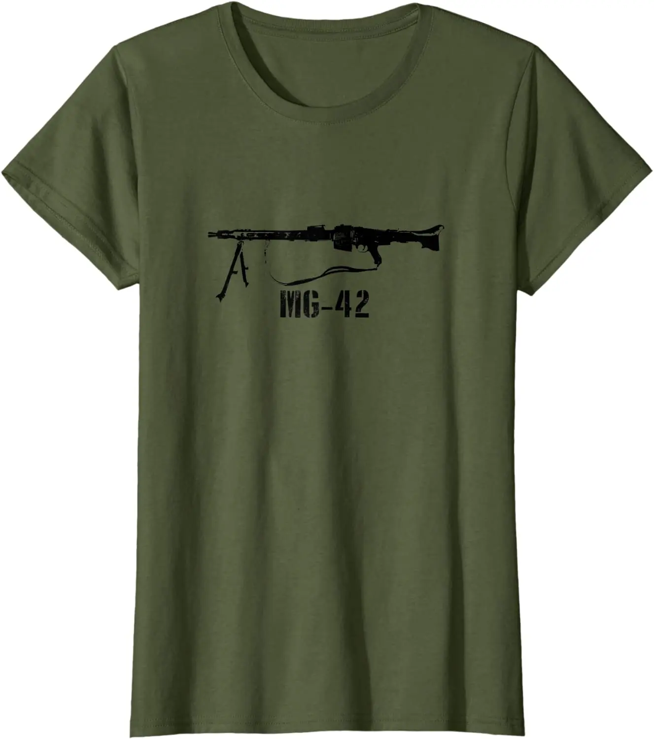 MG-42 German Machine Gun Buzzsaw 8mm Mauser WWII WW2 Men T-Shirt Short Casual 100% Cotton Shirts