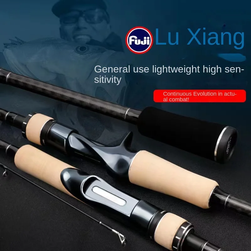 SHENGHE FUJI Carbon Spinning Fishing Rod, Guide Ring, Baitcasting Rod for Bass and Pike Fishing, 1.80m, 2.13m, 2.28m,