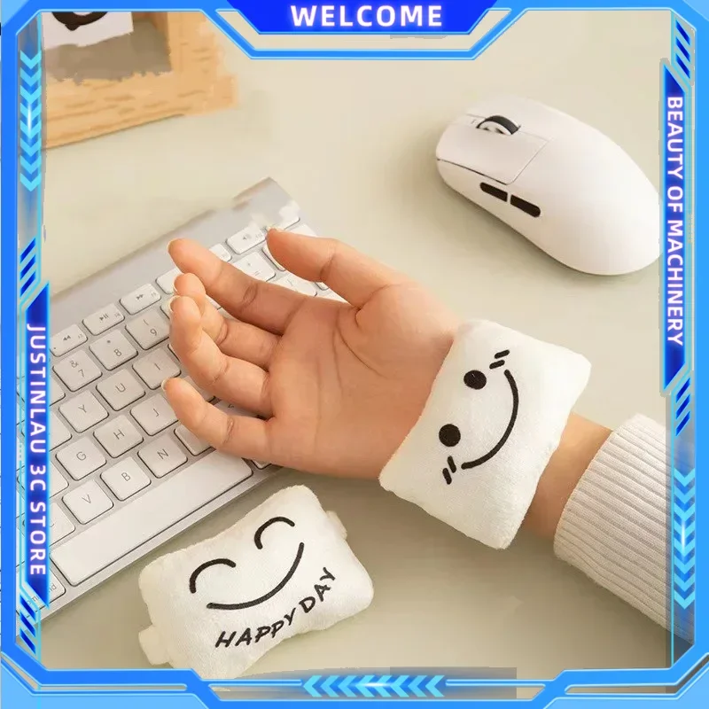 Cute Expression Wrist Rest Mini Pillow Support Comfortable Reduce Fatigue Anti-wear Wrist Protector Mouse Pad Office Supplies