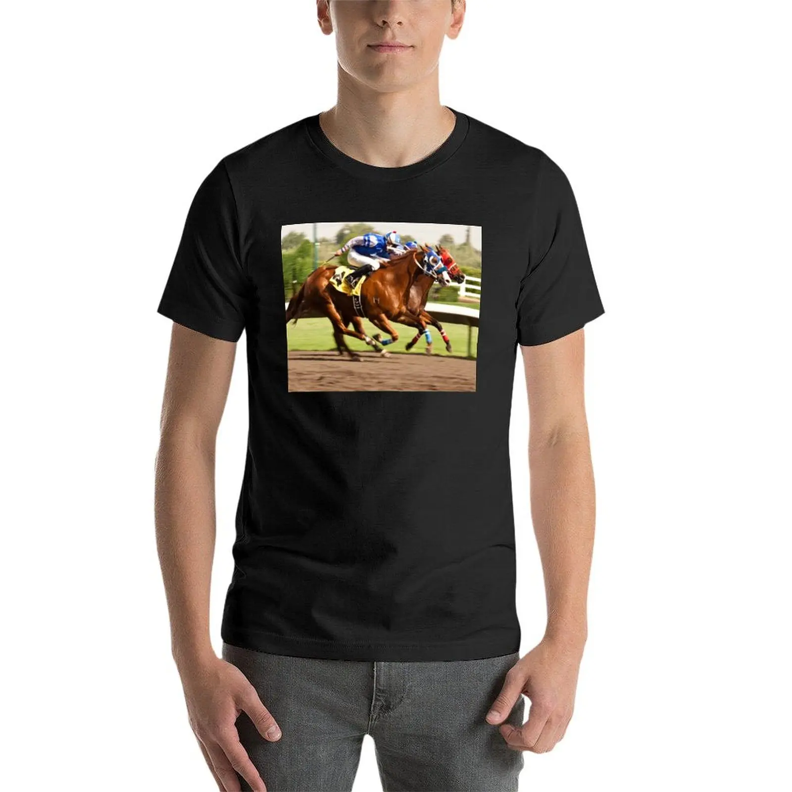 Neck and Neck Heading to the Finish Line T-Shirt new edition boys whites graphics oversized black t-shirts for men image 4