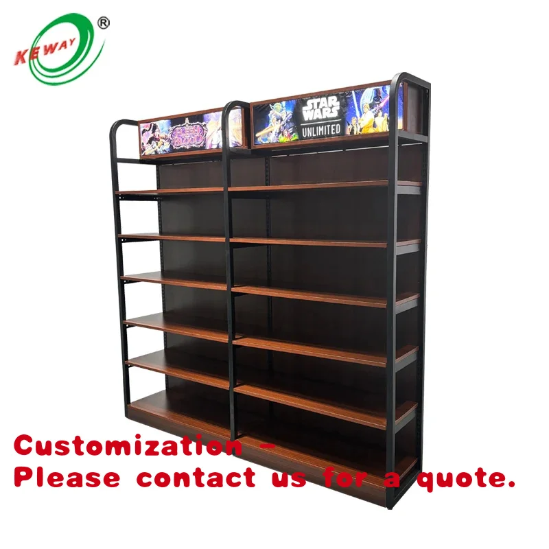 

Customize.Custom Supermarket Wooden Display Shelves Merchandise Display Rack