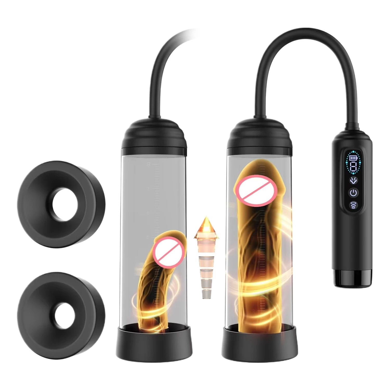 Male Masturbator Delayed EjaculationPenise Enlargement Extender Penis Pump Electric Vacuum Exerciser  Male Penis Exercise