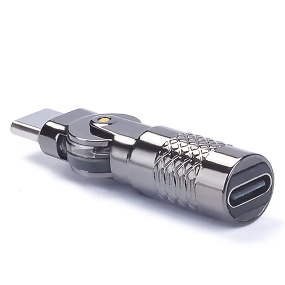 1PCS Type-C Adapter 180 Degree Rotating Type C Male to USB C Female Connector Converter For Xiaomi Samsung Chargingr plug