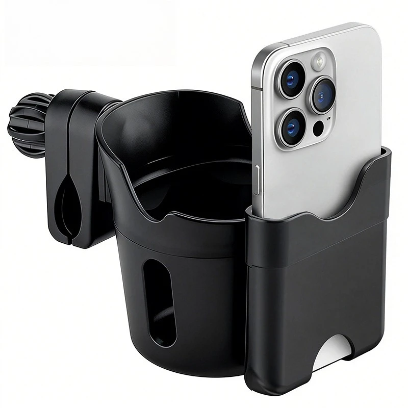 Phone Water Cup Holder Baby Stroller Baby Walking Bottle Beverage Milk Tea Storage Cup Holder Stroller Universal Accessories