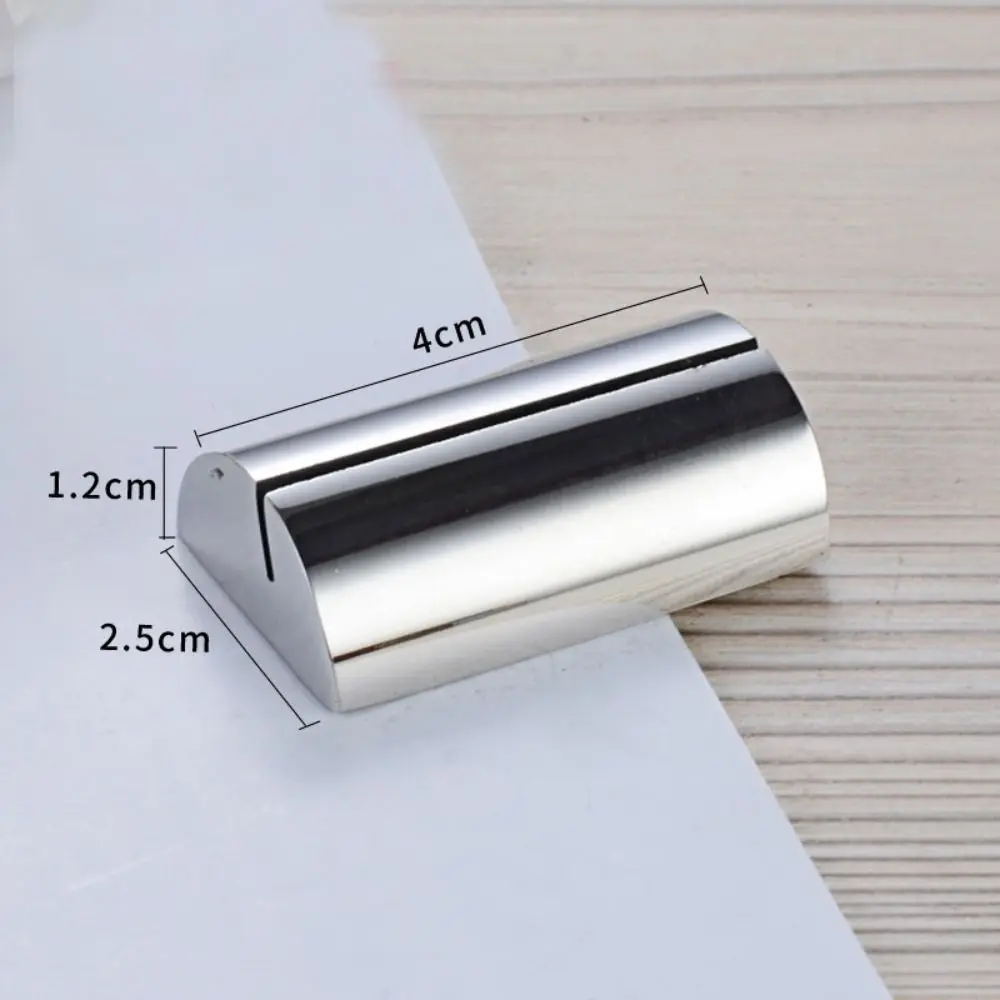 

Display Stand Stainless Steel Card Holder Funny Solid Menu Memo Holder Creative Label Holder Table Number