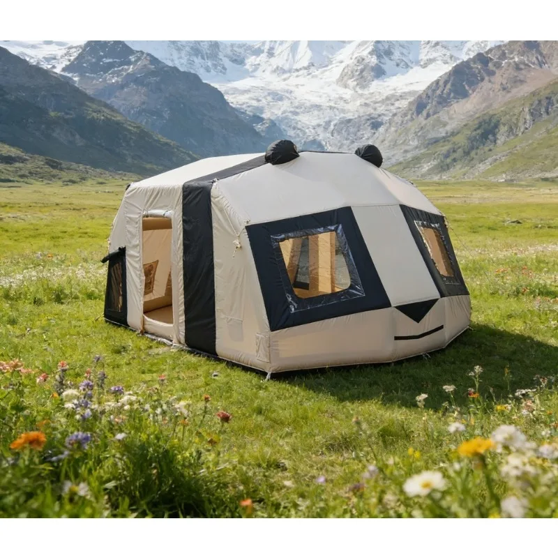 Oxford cloth inflatable tent free to set up quick-open tent outdoor camping tent convenient sun protection and rain protection