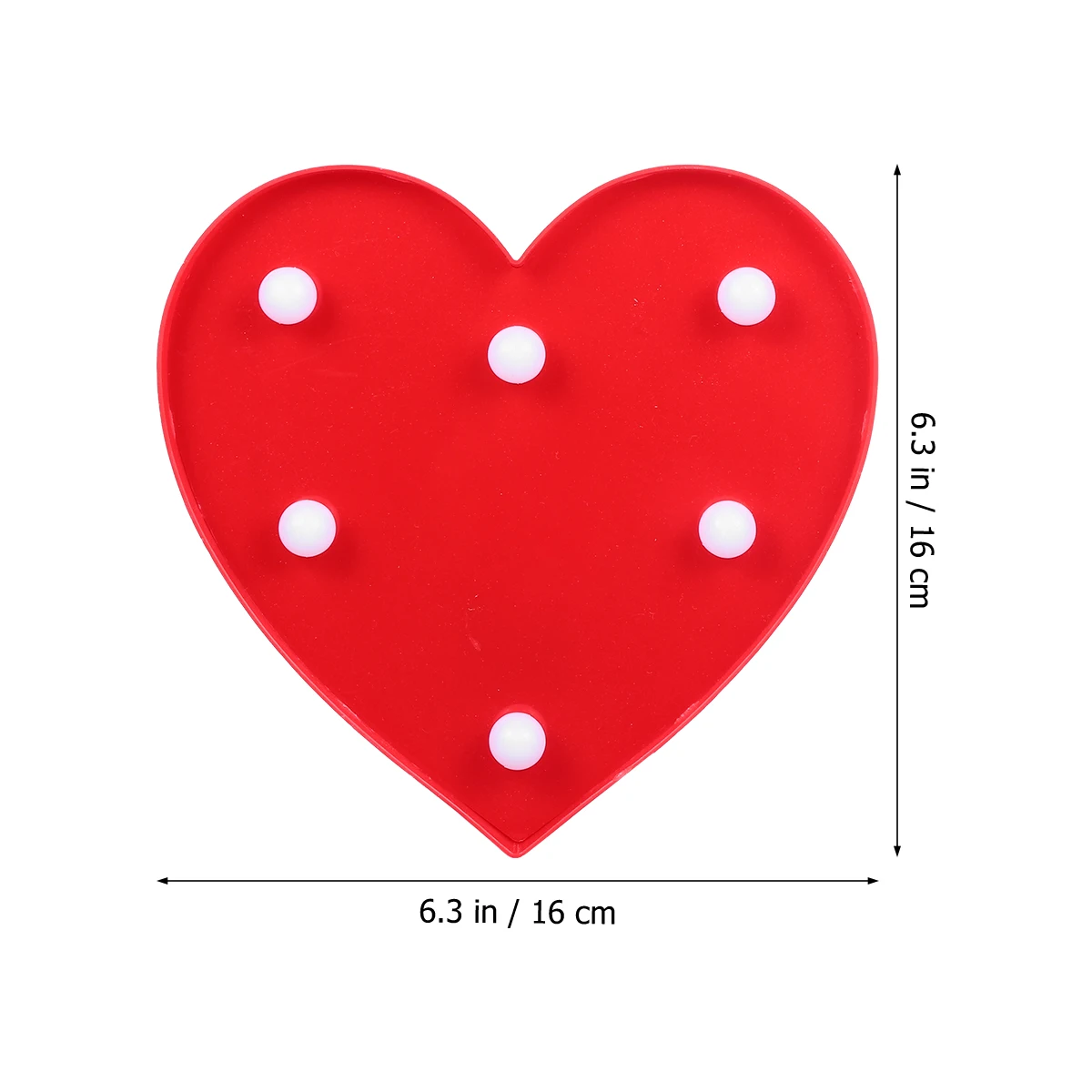 

LED Heart Shaped Night Light Red Color Romantic Atmosphere Wedding Party Home Decor EcoFriendly Material Desktop Ornament