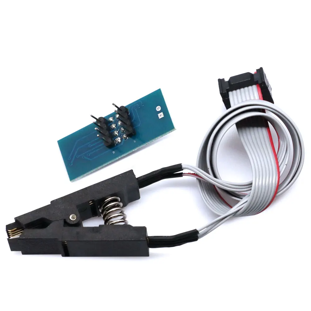 High quality SOIC8 SOP8 Test Clip For EEPROM 93CXX/25CXX/24CXX in-circuit programming on USB Programmer TL866CS TL866A EZP2010