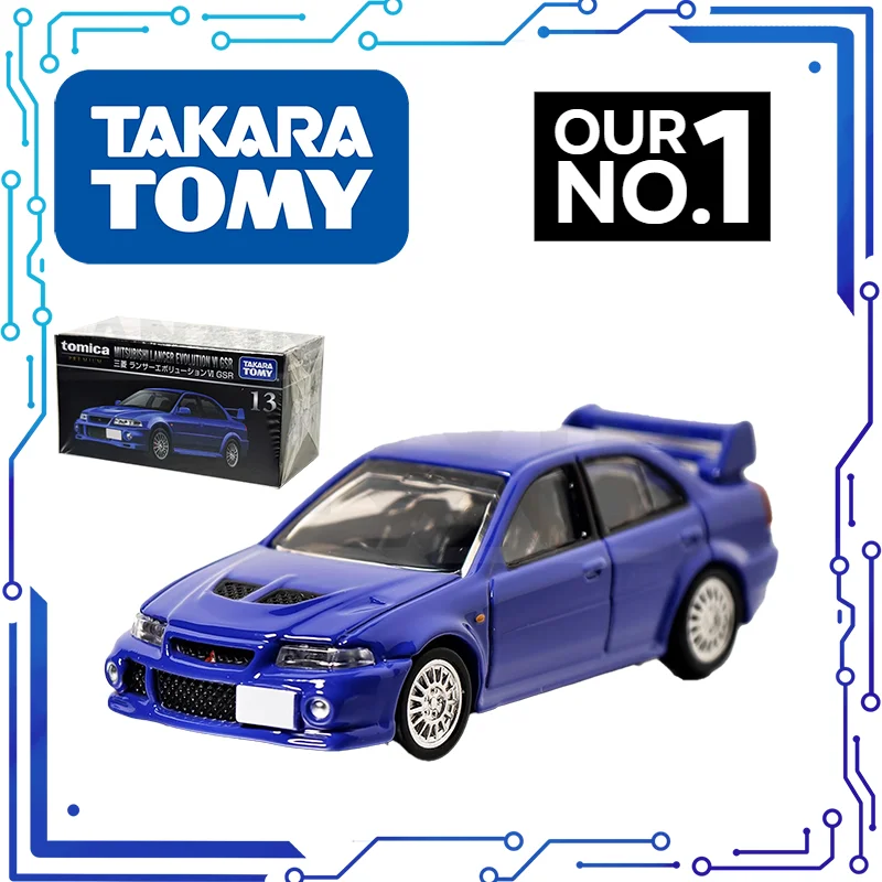 Mitsubishi EVO GSR 64/1 10CM TOMY Alloy Car TP13 Genaration6 TOMICA Toys Vehicle Diecast Metal Model Children Present Original